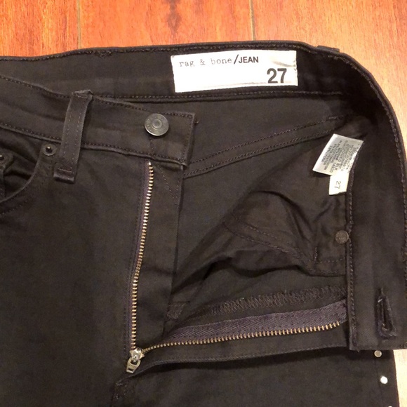 Rag & Bone Dive Studded Black Skinny Jean - Picture 9 of 14